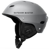 Capacete De Esqui Outdoormaster Kelvin Para Homens, Mulheres E Jovens - Cinza