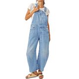 Macacões Jeans Loveimgs Femininos Y2k Baggy Barrel Jeans Azuis Xl