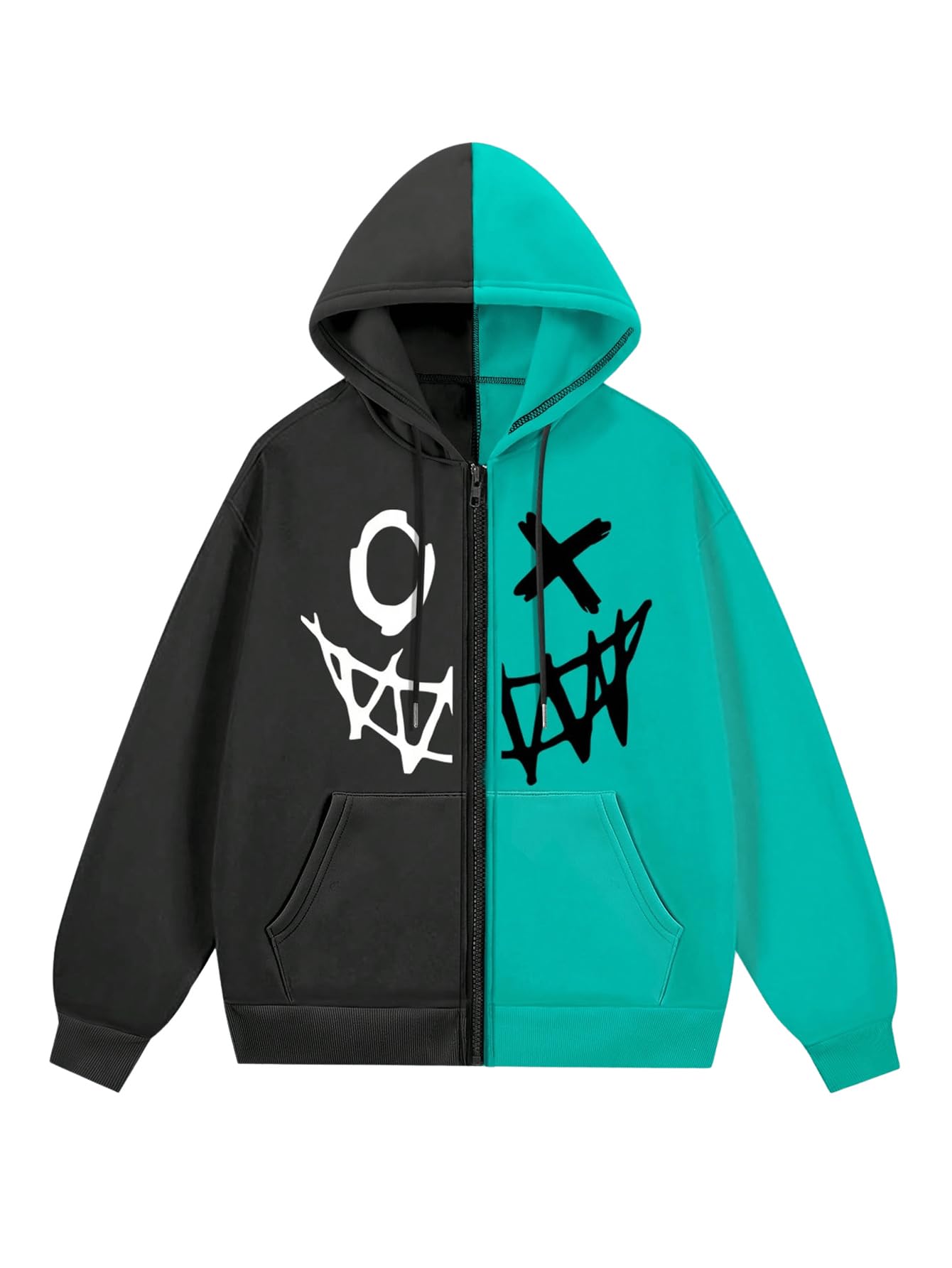 Moletom Com Capuz Cozyease Com Zíper Para Homens Verde Xl