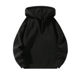 Pulôver Com Capuz Masculino Verdusa Com Zíper Quarto Preto Xxl