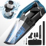Aspirador Portátil Blestan Cordless Com Luz Led Preto/azul