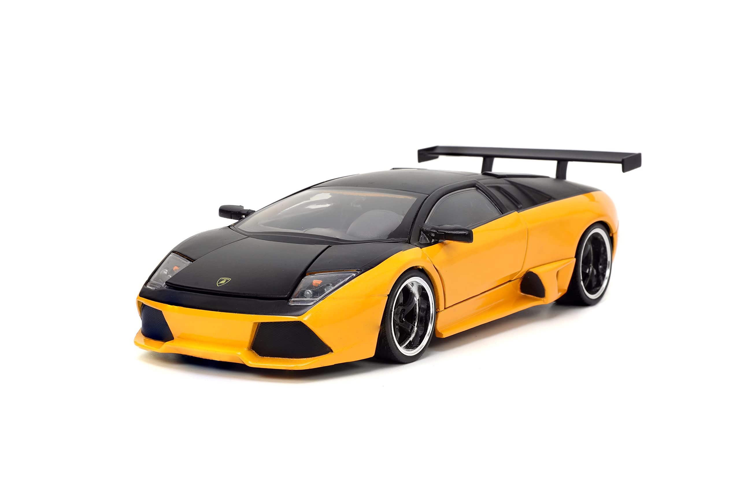 Carro Fundido Jada Toys Hyper-spec 1:24 Lamborghini Murcielago Lp 640 Amarelo/preto