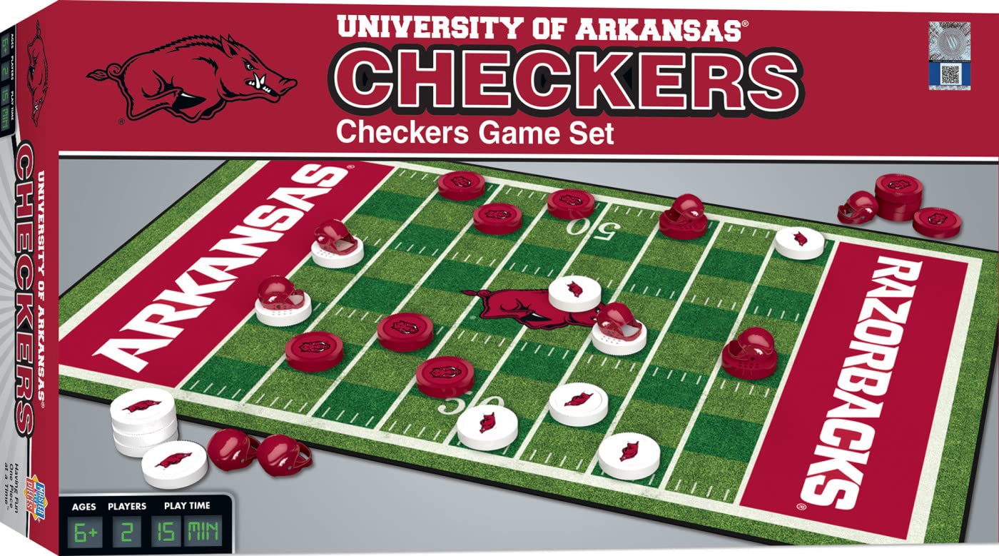 Jogo De Tabuleiro Masterpieces Ncaa Arkansas Razorbacks Checkers
