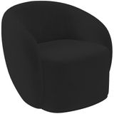 Poltrona Decorativa Para Sala De Estar Living Gliese K01 Veludo Preto