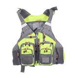 Colete De Pesca Jksports Fly Fishing Safety Life Jacket Verde