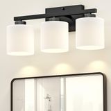 Luminárias De Banheiro Honesorn Black 3-light Vanity