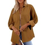 Roupas De Moda Uma Jaqueta Feminina Elegante De Inverno Knit Shacket