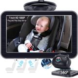 Câmera De Carro De Bebê Dohonest V9 De 7 Polegadas Hd 1080p Voltada Para Trás