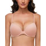 Sutiã Push Up Deyllo, Camiseta Acolchoada Underwire 32c, Rosa Claro
