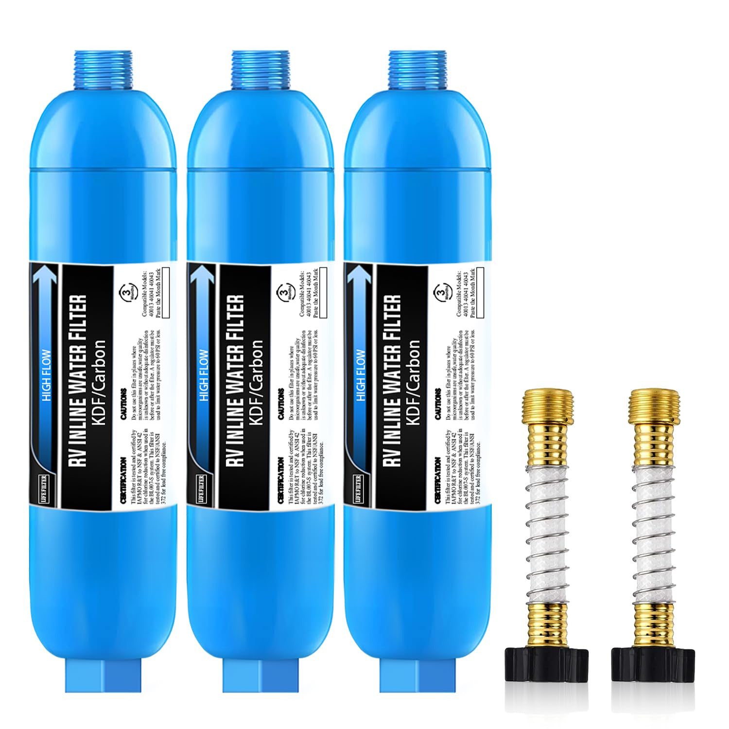 Filtro De Água Lifefilter Rv Inline Marine Nsf Pacote Com 3