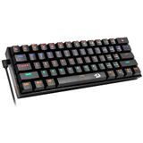 Teclado Mecânico Gamer 60% Redragon Lakshmi LED Rainbow Preto Switch Outemu Blue ABNT2 K606R (BLUE)