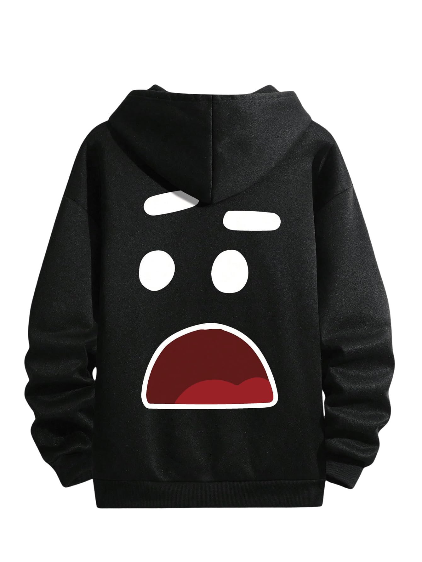 Moletom Masculino Com Capuz Roseseek Com Estampa Gráfica Preta