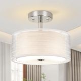 Luminária De Teto Sangfor 3-light Semi Flush Mount Grey