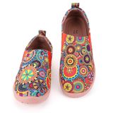 Mocassins Slip On Canvas Higropcore, Sapatos Femininos Pintados Com Arte