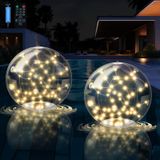 Luzes Solares Flutuantes Para Piscina Nowlaby 3000k Warm White Led X2