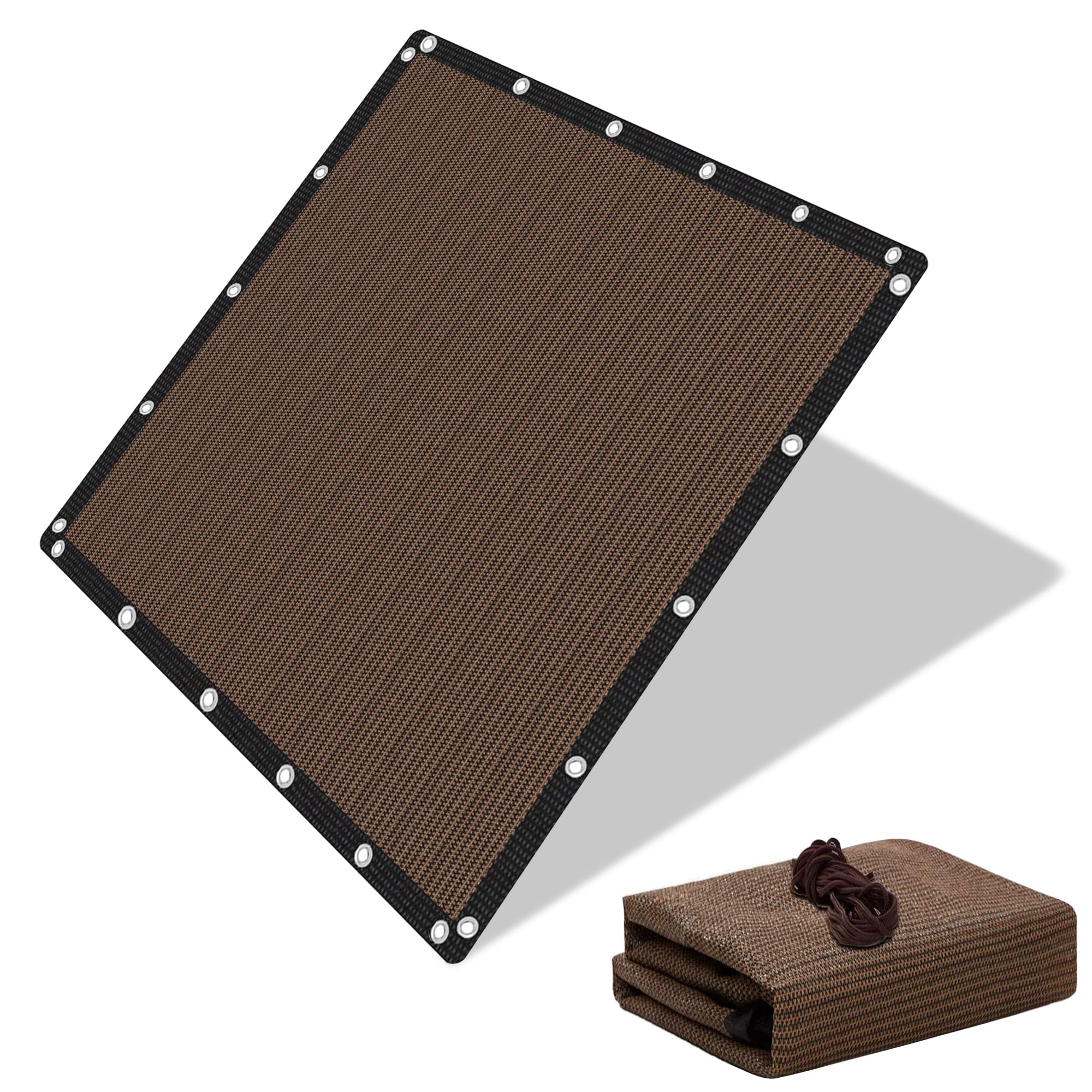 Tecido Solar Shade Cloth, 90% De Proteção Uv, 2,4 X 3 M, Mocha