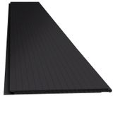 Kit 50 Caixas Com 300 M² Forro De Pvc 8mm X 20cm X 3,00m 6m² Por Caixa Preto