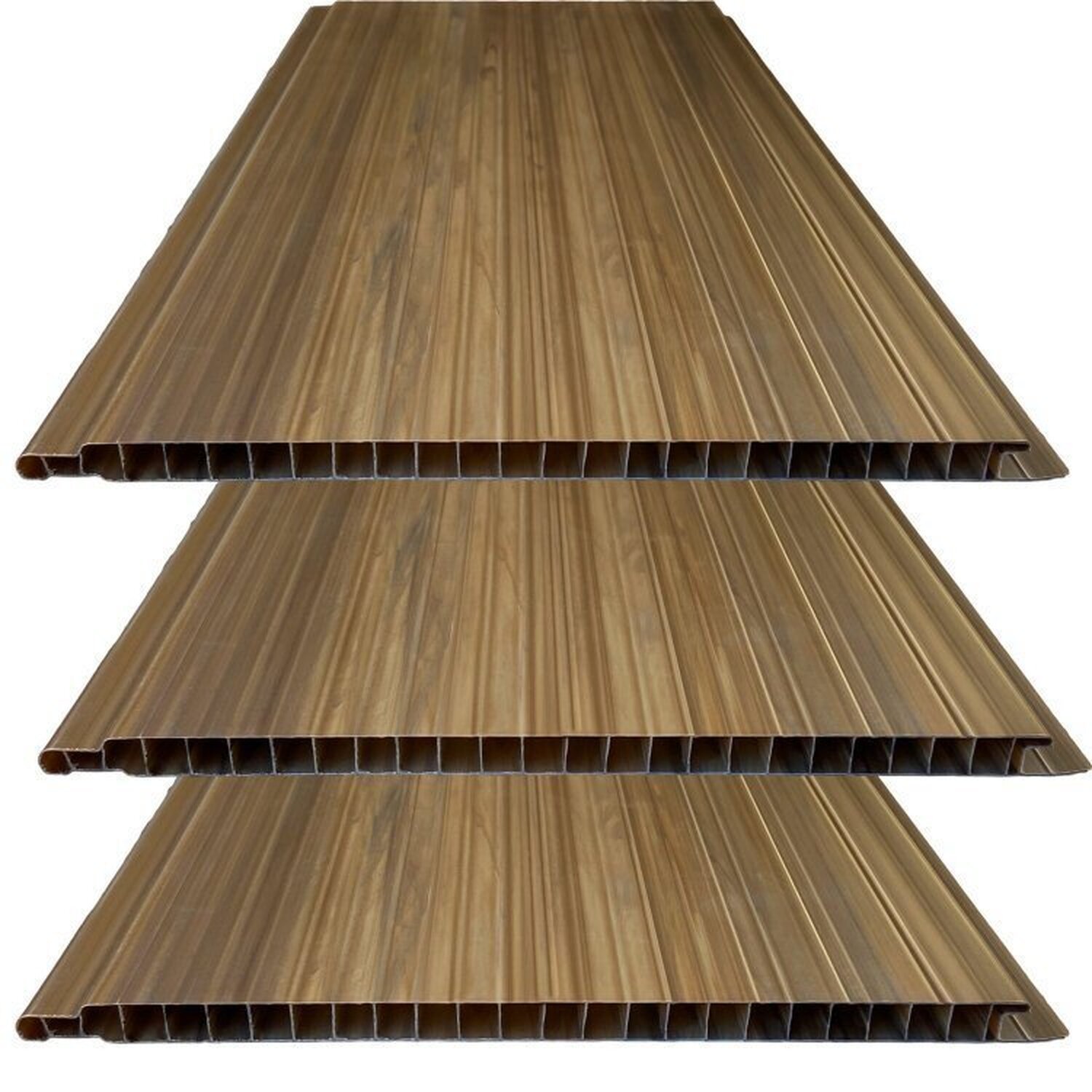 Kit 20 Caixas Com 120 M² Forro De Pvc 10mm X 20cm X 3,00m Bariri Imbuia