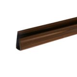 Kit 15 Caixas Com 150 M Acabamento Perfil "u" Para Forro Pvc 8mmx3cmx3,00m Bariri Mogno
