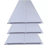 Kit 20 Caixas Com 120 M² Forro De Pvc 8mm X 20 Cm X 3,00m Bariri Branco Gelo