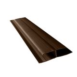 Kit 15 Caixas Com 150 M Emenda Rígida Pvc Perfil H 8mmx4,5cmx3m Bariri Mogno