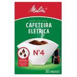 Filtro de Papel para Cafeteira Elétrica Melitta nº 4 Caixa 30 Unidades