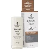 Protetor Solar Facial Episol Fps 50 Color Stick Médio 18g