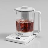 Chaleira Elétrica Aesthetern De Vidro De 1,5 L Com Infusor De Chá Branco