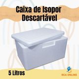 4 Caixas De Isopor 5 Litros Para Gelo, Latas E Medicamentos