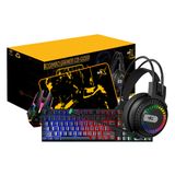 Combo Gamer Cb G059 Mause, Teclado, Fone, Mousepad