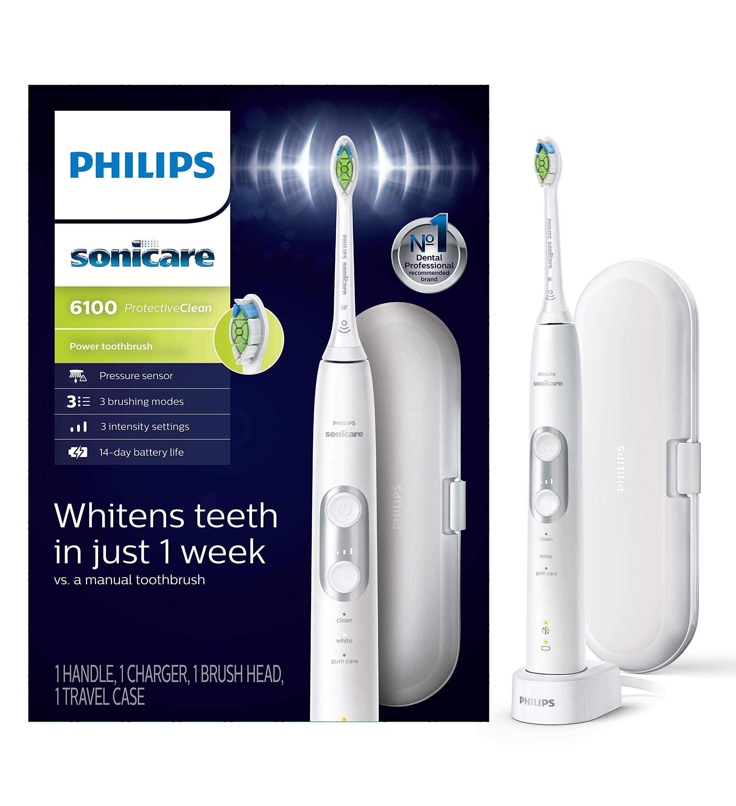 Escova De Dentes Elétrica Philips Sonicare Protectiveclean 6100