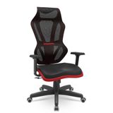 Cadeira Gamer Vizion Dz Sincron Plaxmetal Preto/vermelho
