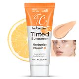 Protetor Solar Isherbin Tinted Face Spf 40 Com Vitamina C 40ml