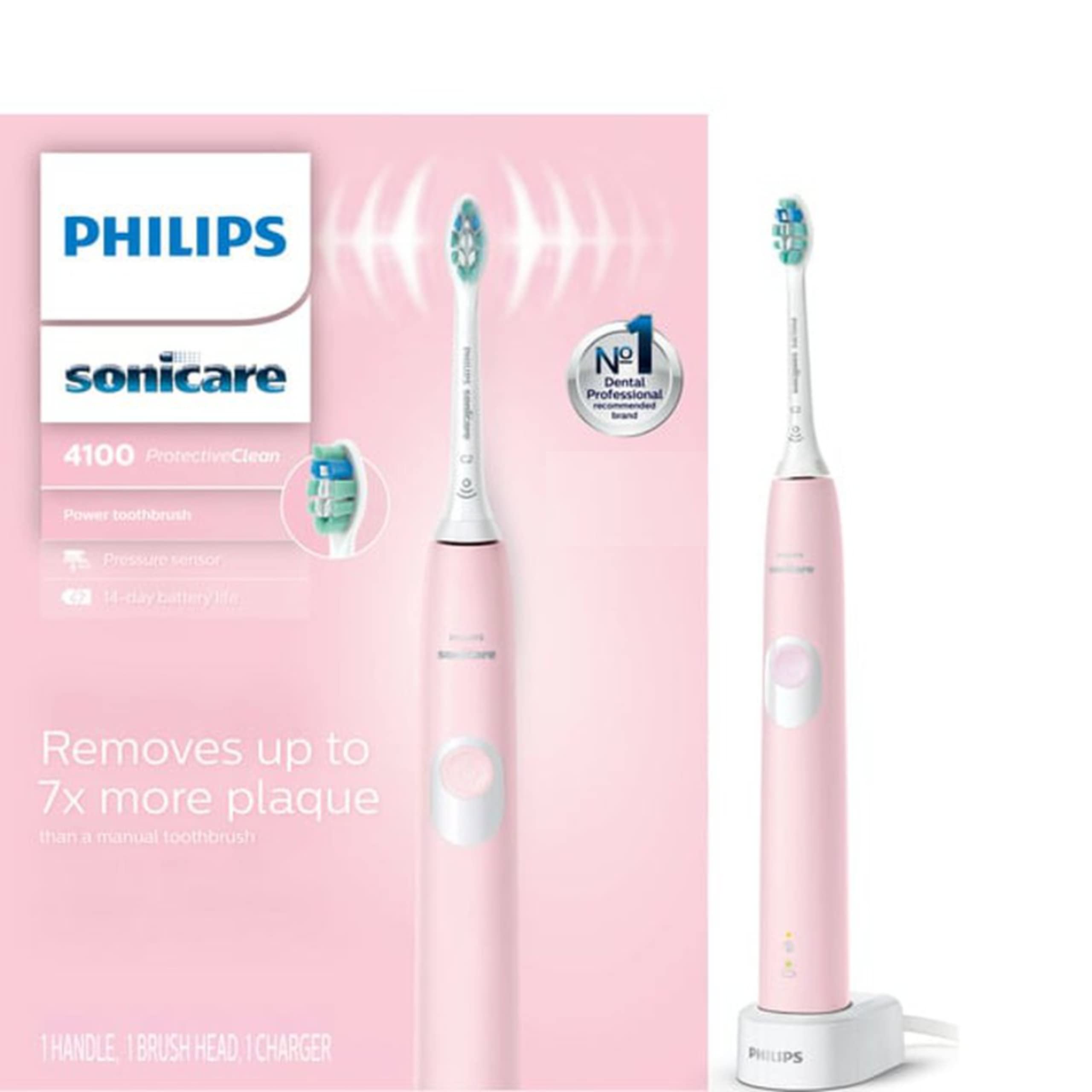 Escova De Dentes Elétrica Philips Sonicare Protectiveclean 4100 Rosa