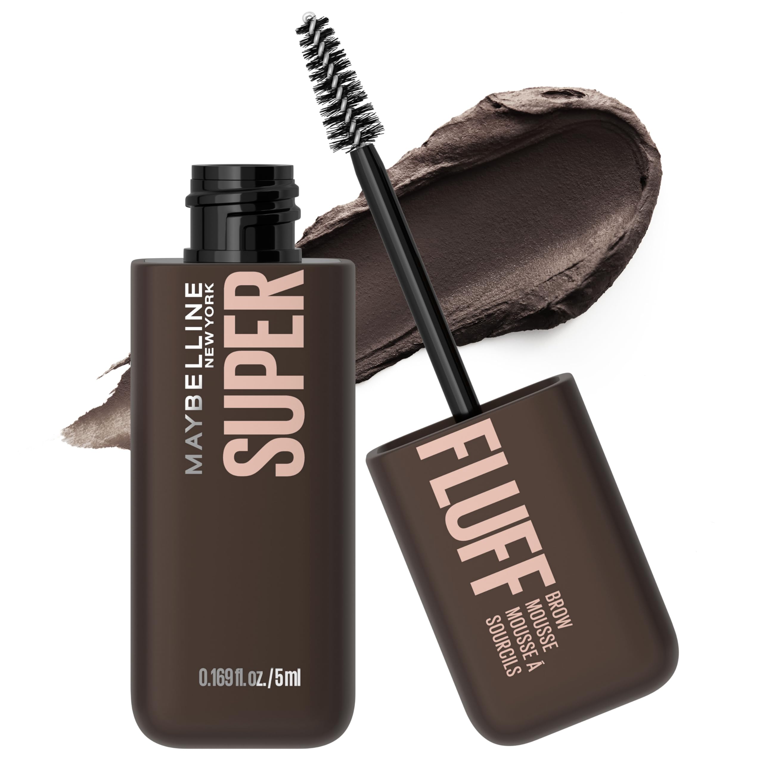 Mousse Para Sobrancelhas Maybelline Superfluff Volumizing Preto Marrom