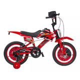 Bicicleta Moto Cross Infantil Aro 16 Vermelha Unitoys
