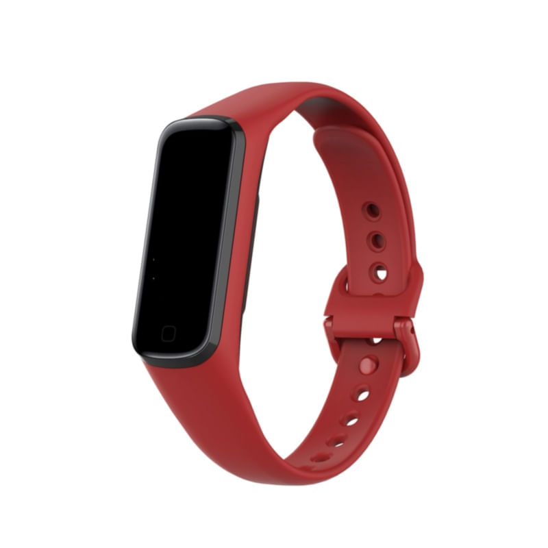 Pulseira De Silicone Para Samsung Galaxy Fit 2 R220/red