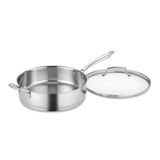 Frigideira Cuisinart 3l Com Helper &amp; Cover Em Aço Inoxidável