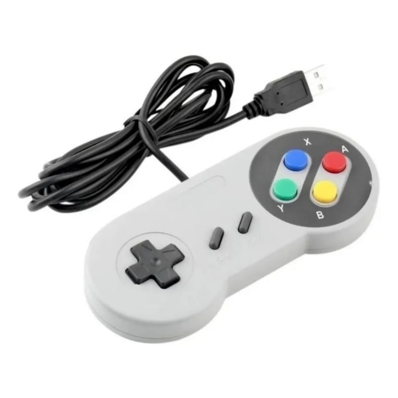 Controlador De Joystick Arcade Type Snes Usb Para Console Retrô