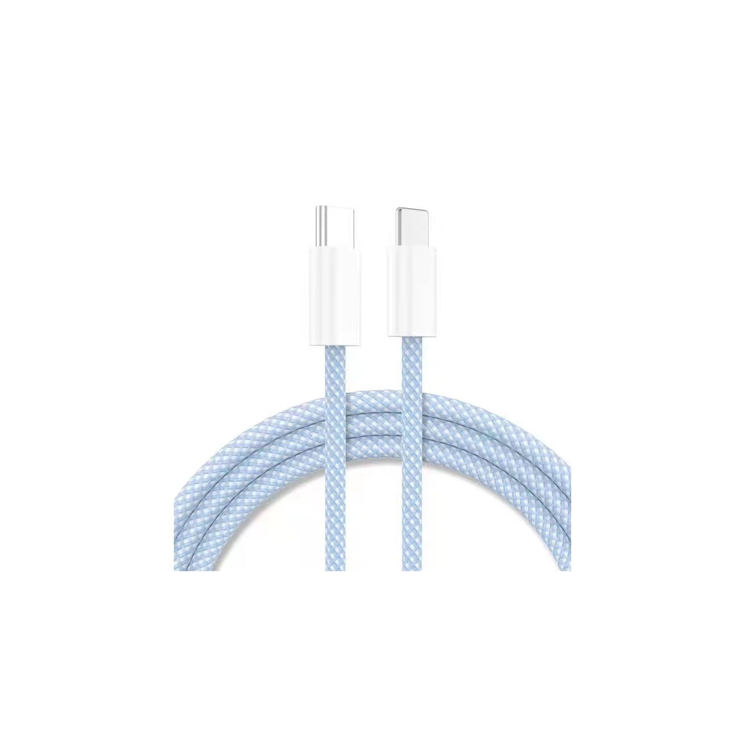 Cabo Usb Tipo C Para Iphone 15 Ipad Android Azul Claro