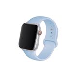 Pulseira Para Apple Watch De Silicone Azul Claro De 38-40 Mm