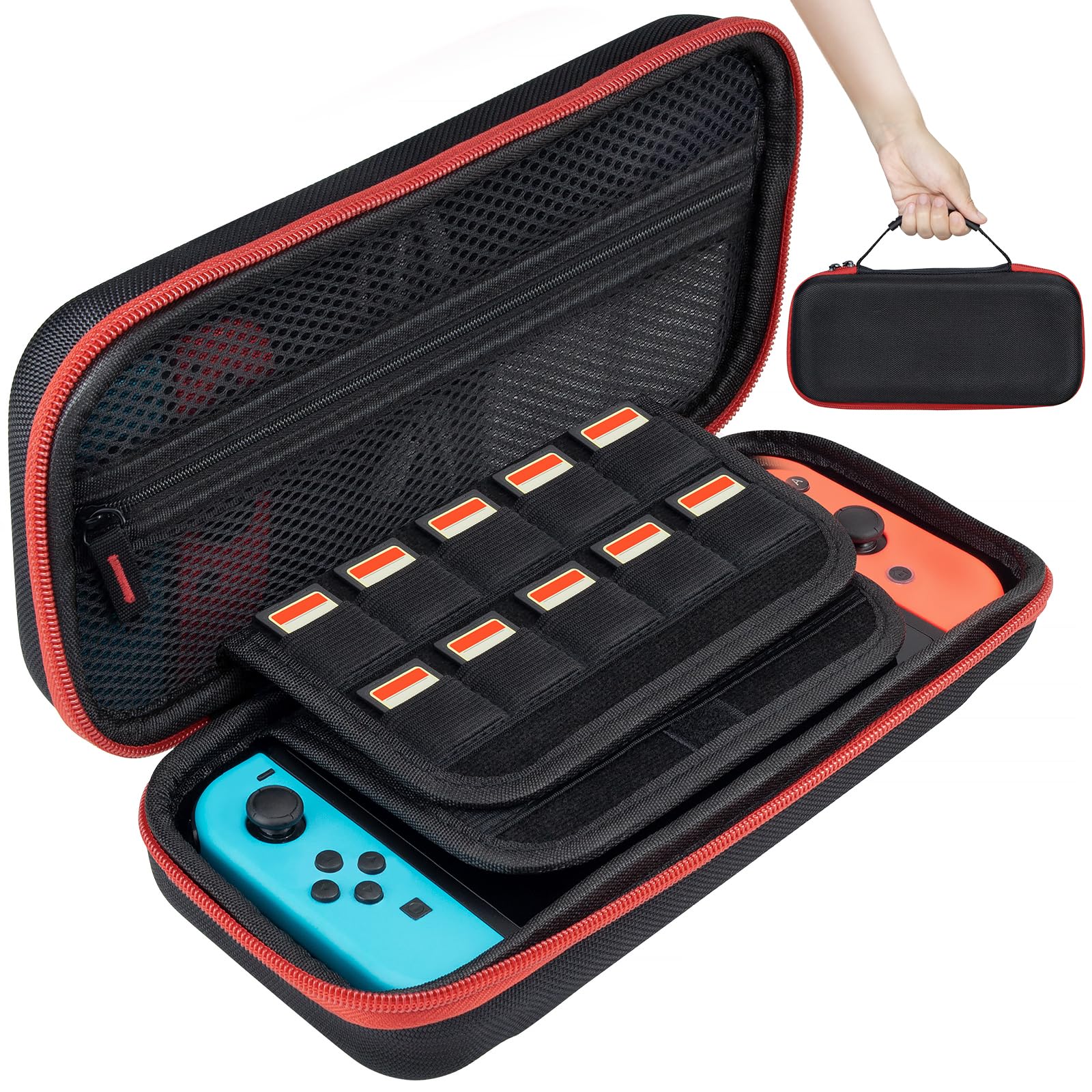 Estojo De Transporte Compatível Com Caikvwen Switch Oled Nintendo Switch