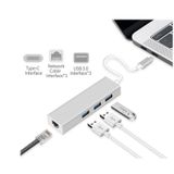 Adaptador Macbook Type-c 3.0 Multifuncional Lan Usb Hub