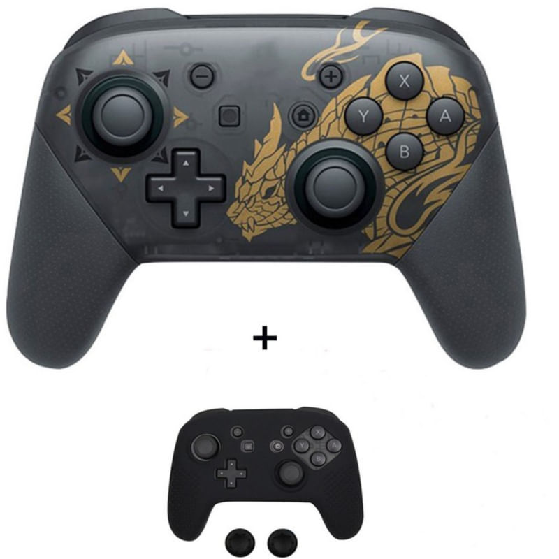 Controlador Sem Fio Nintendo Switch Pro Generico Ns Silver