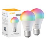 Pacote De Lâmpadas Led Inteligentes 2 Orwe H1 Wifi Homekit Alexa Googl