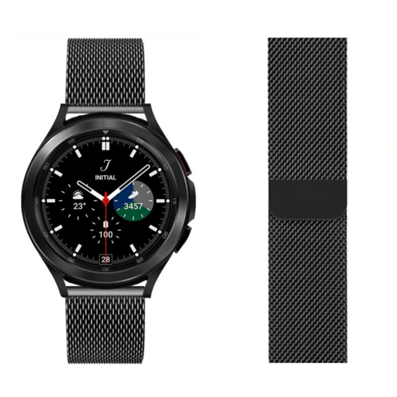 Pulseira De Malha Para Galaxy Watch 4, 5/watch 3 41 Mm/active 2