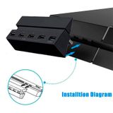 Adaptador Usb Hub Adobe 5 Portas Para Ps4, 4x Usb 2.0 - 1x Usb 3.