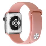 Pulseira Smartwatch Compatível Com Apple Watch 42-44-45 Mm Em Pasta Rosa