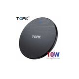 Carregador Sem Fio Topk 10w De Carregamento Rápido Para Iphone Samsung L