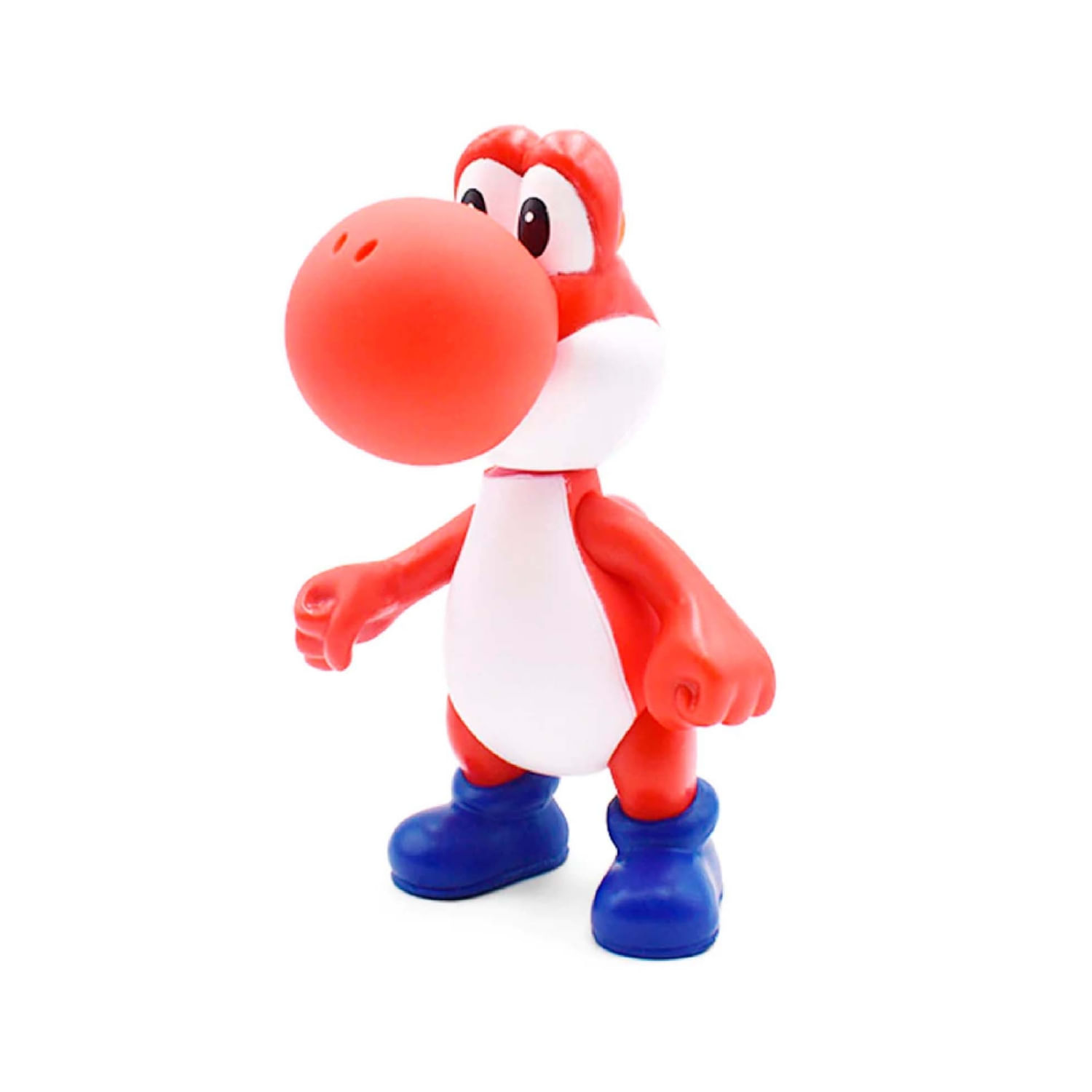 Figura Mario Bros Red Yoshi 12 Cm, Importação Articulada